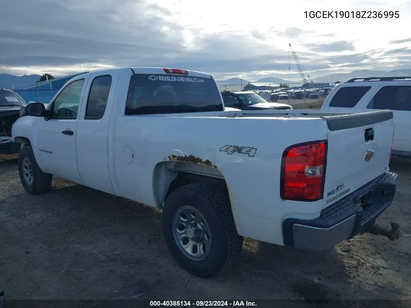 2008 Chevrolet Silverado 1500 Work Truck VIN: 1GCEK19018Z236995 Lot: 40385134