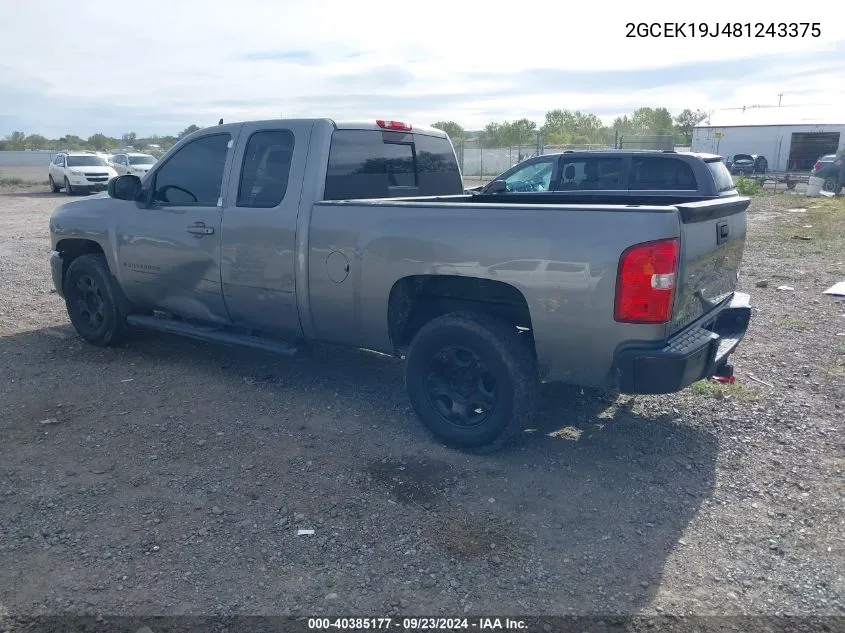 2008 Chevrolet Silverado 1500 Ltz VIN: 2GCEK19J481243375 Lot: 40385177