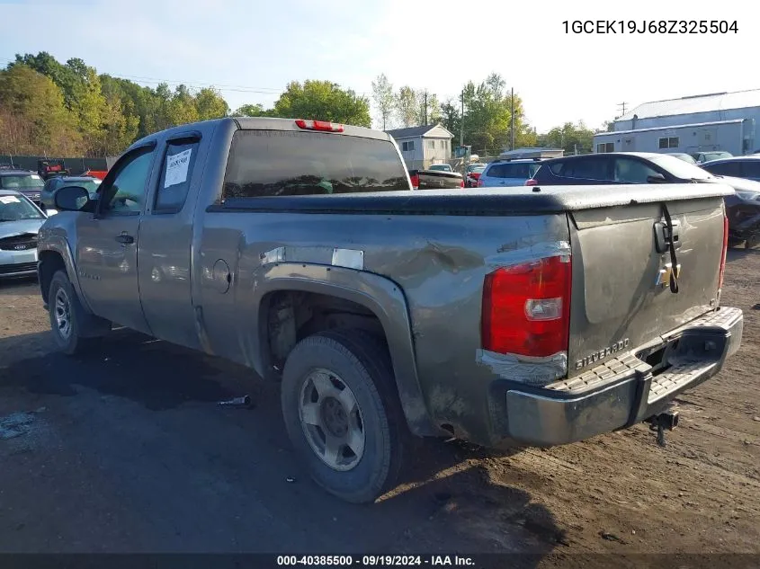 2008 Chevrolet Silverado 1500 Lt1 VIN: 1GCEK19J68Z325504 Lot: 40385500