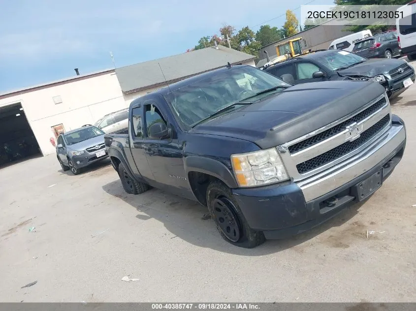 2GCEK19C181123051 2008 Chevrolet Silverado 1500 Lt1