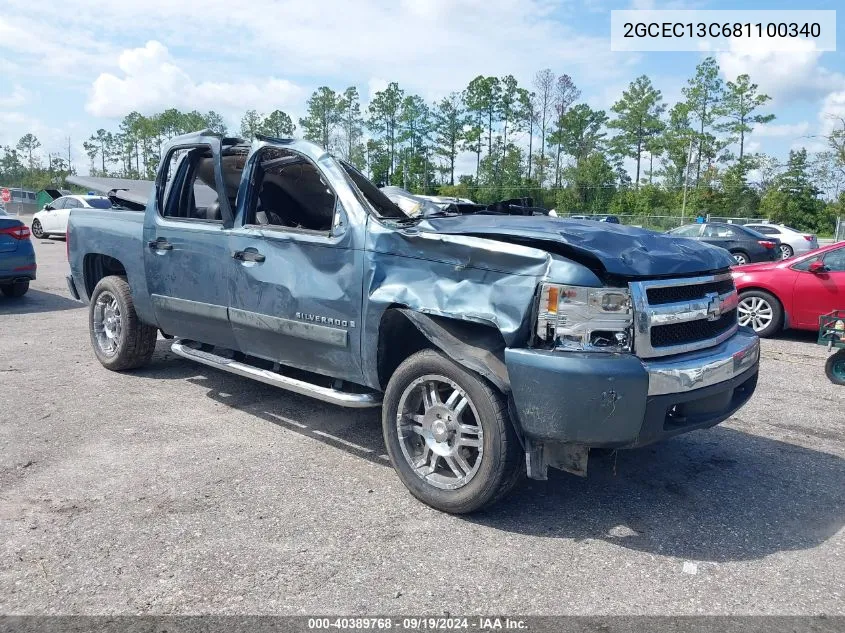 2GCEC13C681100340 2008 Chevrolet Silverado 1500 Lt1