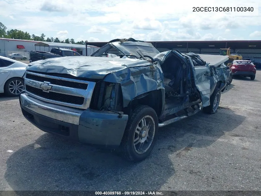 2GCEC13C681100340 2008 Chevrolet Silverado 1500 Lt1