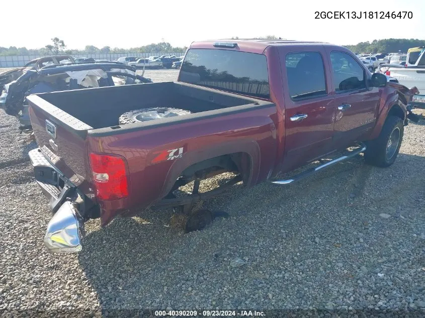 2008 Chevrolet Silverado K1500 VIN: 2GCEK13J181246470 Lot: 40390209