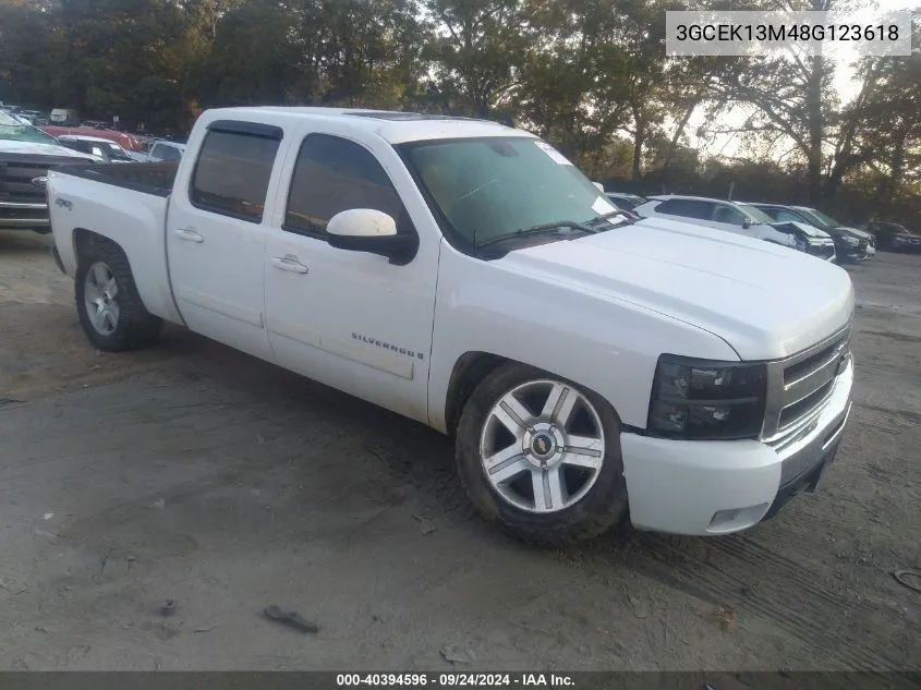 2008 Chevrolet Silverado 1500 K1500 VIN: 3GCEK13M48G123618 Lot: 40394596