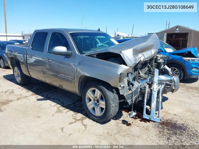 2008 Chevrolet Silverado 1500 Lt1 VIN: 3GCEC13J28G108649 Lot: 40399963