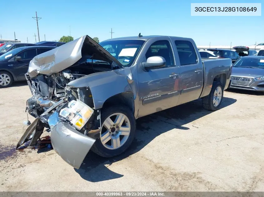 3GCEC13J28G108649 2008 Chevrolet Silverado 1500 Lt1