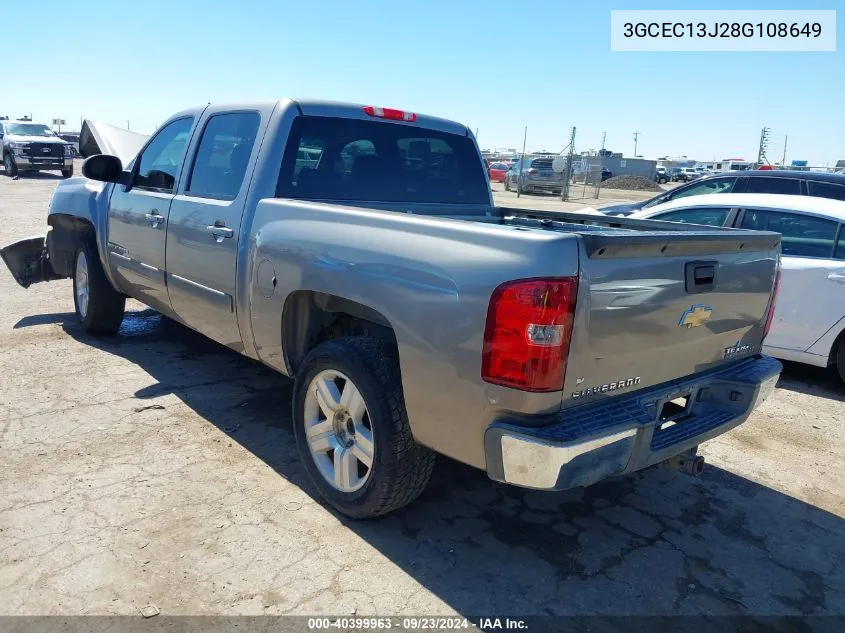 3GCEC13J28G108649 2008 Chevrolet Silverado 1500 Lt1