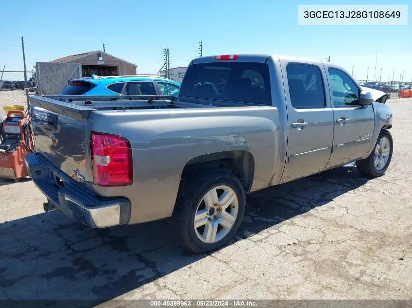 3GCEC13J28G108649 2008 Chevrolet Silverado 1500 Lt1