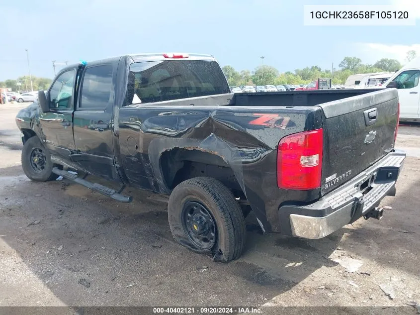 2008 Chevrolet Silverado 2500Hd Lt1 VIN: 1GCHK23658F105120 Lot: 40402121