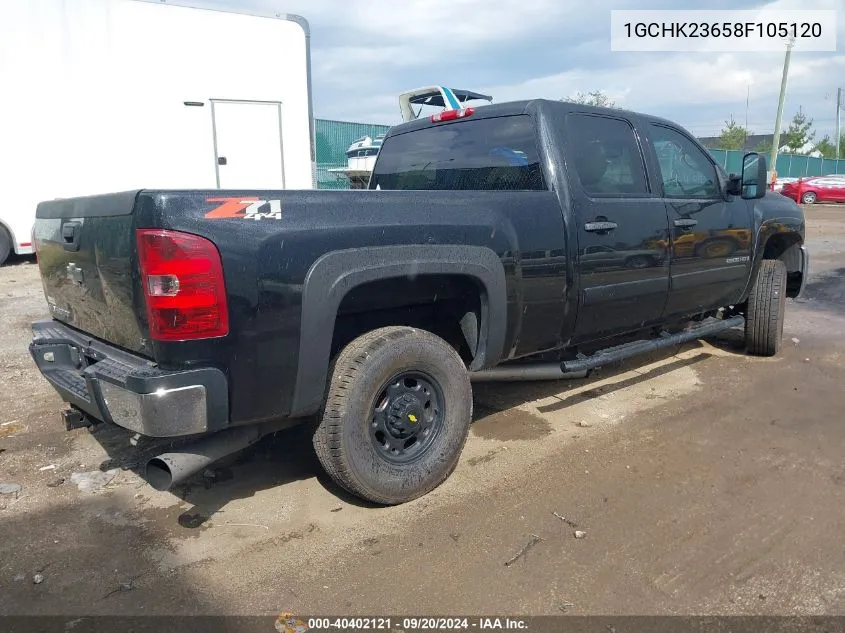 2008 Chevrolet Silverado 2500Hd Lt1 VIN: 1GCHK23658F105120 Lot: 40402121