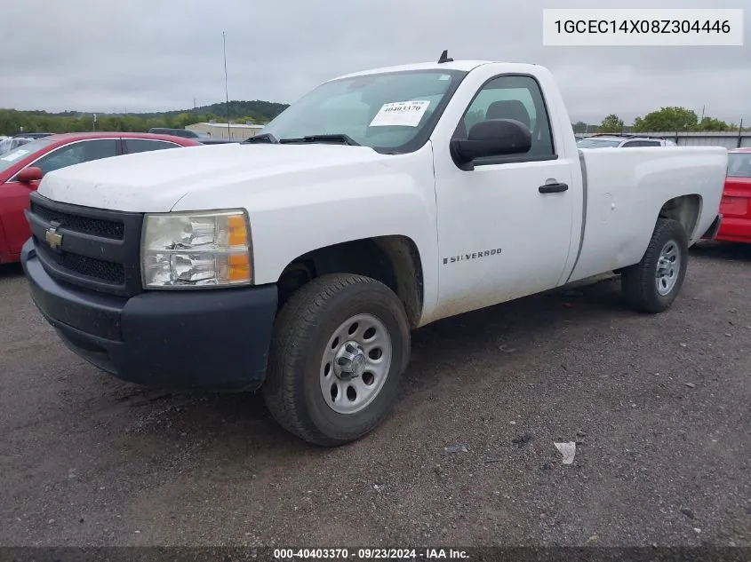 2008 Chevrolet Silverado C1500 VIN: 1GCEC14X08Z304446 Lot: 40403370