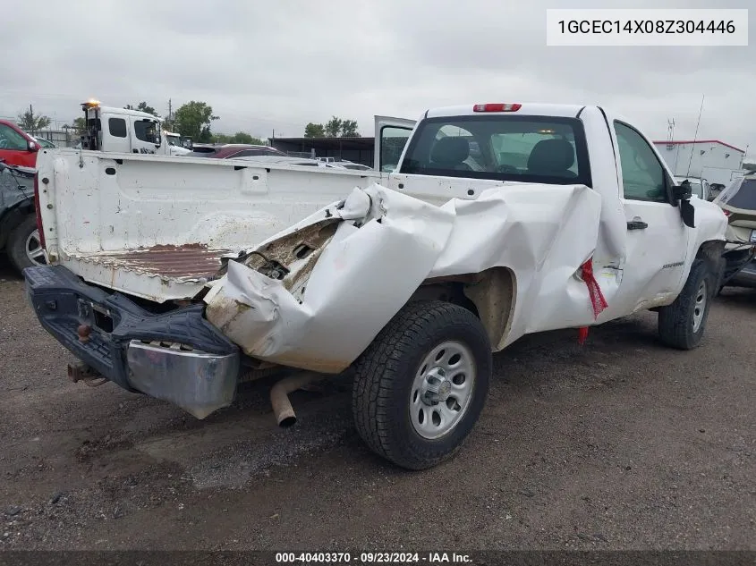 2008 Chevrolet Silverado C1500 VIN: 1GCEC14X08Z304446 Lot: 40403370