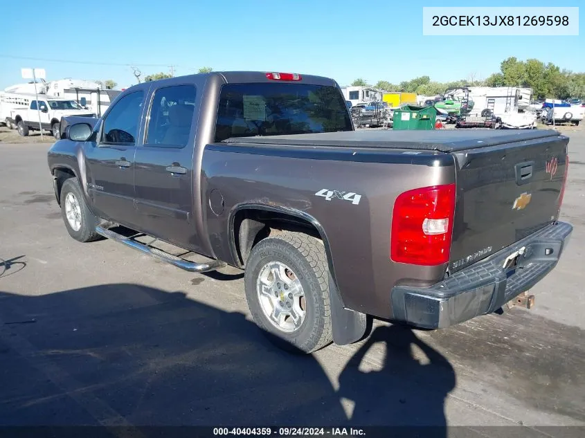 2GCEK13JX81269598 2008 Chevrolet Silverado 1500 Lt1