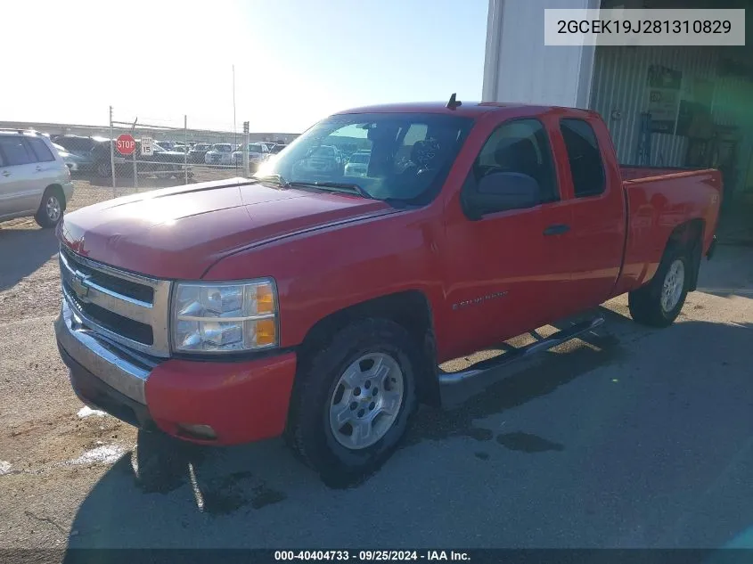 2008 Chevrolet Silverado 1500 Lt1 VIN: 2GCEK19J281310829 Lot: 40404733