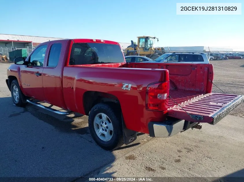 2008 Chevrolet Silverado 1500 Lt1 VIN: 2GCEK19J281310829 Lot: 40404733