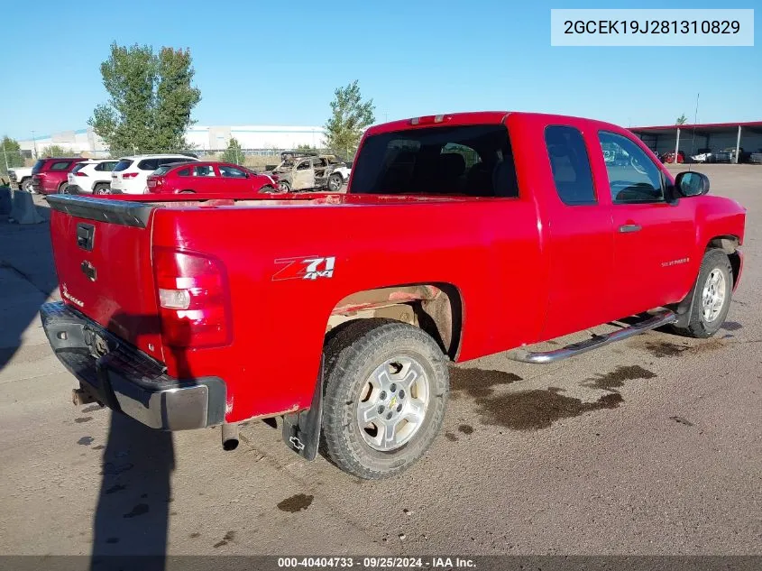 2GCEK19J281310829 2008 Chevrolet Silverado 1500 Lt1