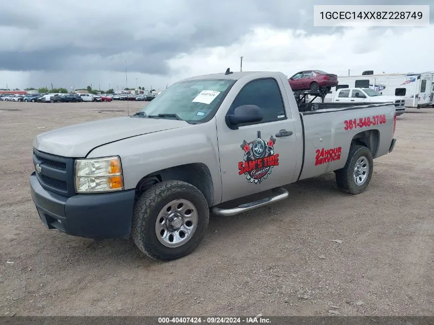 2008 Chevrolet Silverado 1500 Work Truck VIN: 1GCEC14XX8Z228749 Lot: 40407424