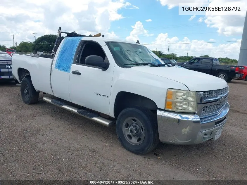 2008 Chevrolet Silverado 2500Hd Work Truck VIN: 1GCHC29K58E128792 Lot: 40412077