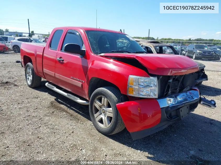 2008 Chevrolet Silverado 1500 Lt1 VIN: 1GCEC19078Z245942 Lot: 40415874