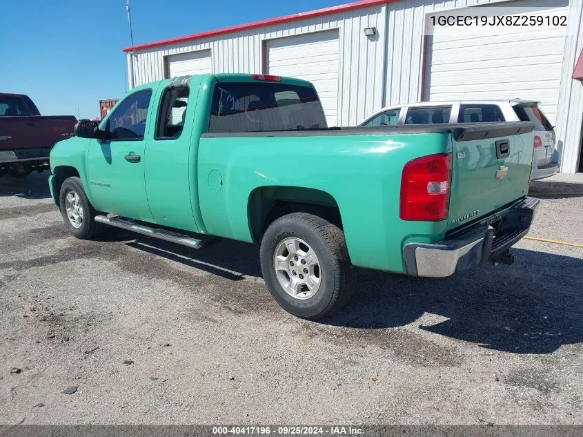 2008 Chevrolet Silverado 1500 Lt1 VIN: 1GCEC19JX8Z259102 Lot: 40417196