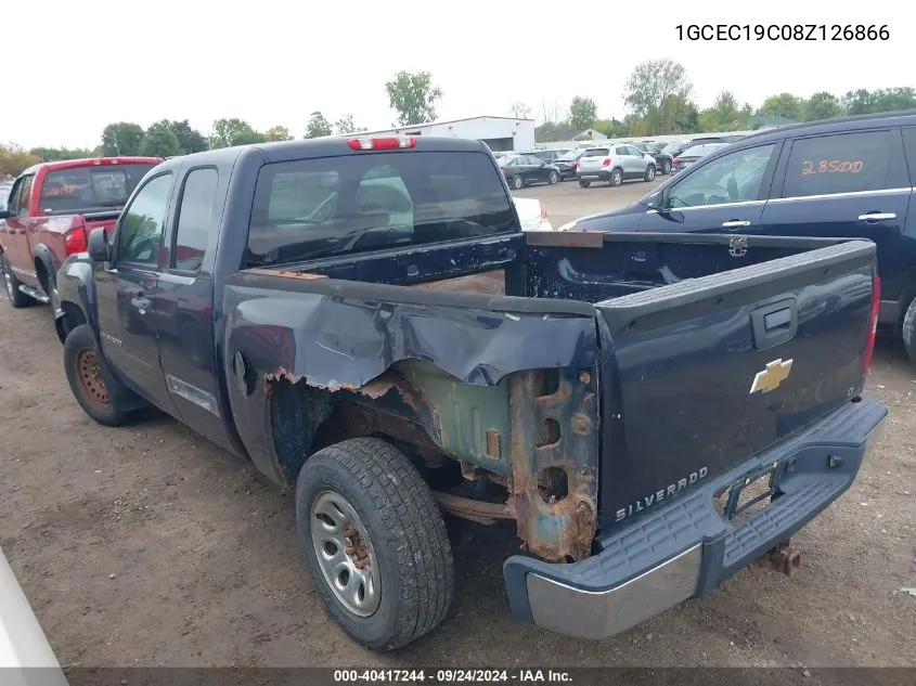 2008 Chevrolet Silverado 1500 Lt1 VIN: 1GCEC19C08Z126866 Lot: 40417244