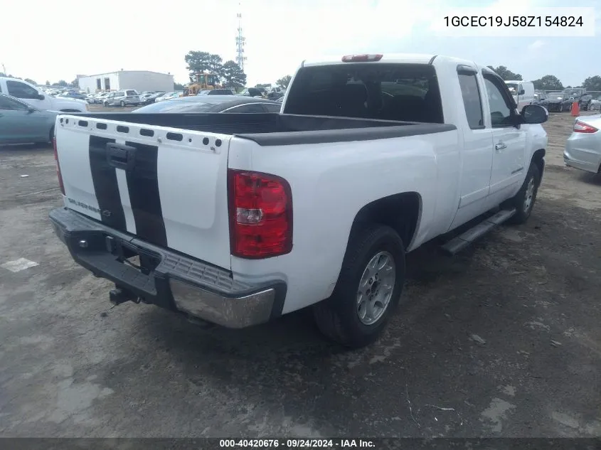 2008 Chevrolet Silverado 1500 Lt1 VIN: 1GCEC19J58Z154824 Lot: 40420676