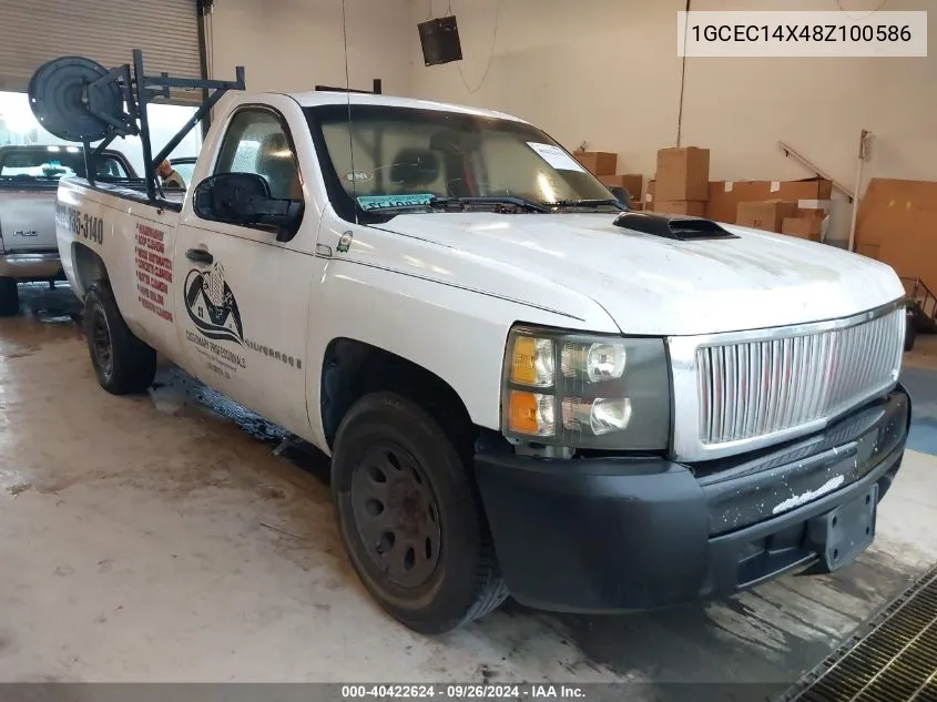 2008 Chevrolet Silverado 1500 Work Truck VIN: 1GCEC14X48Z100586 Lot: 40422624