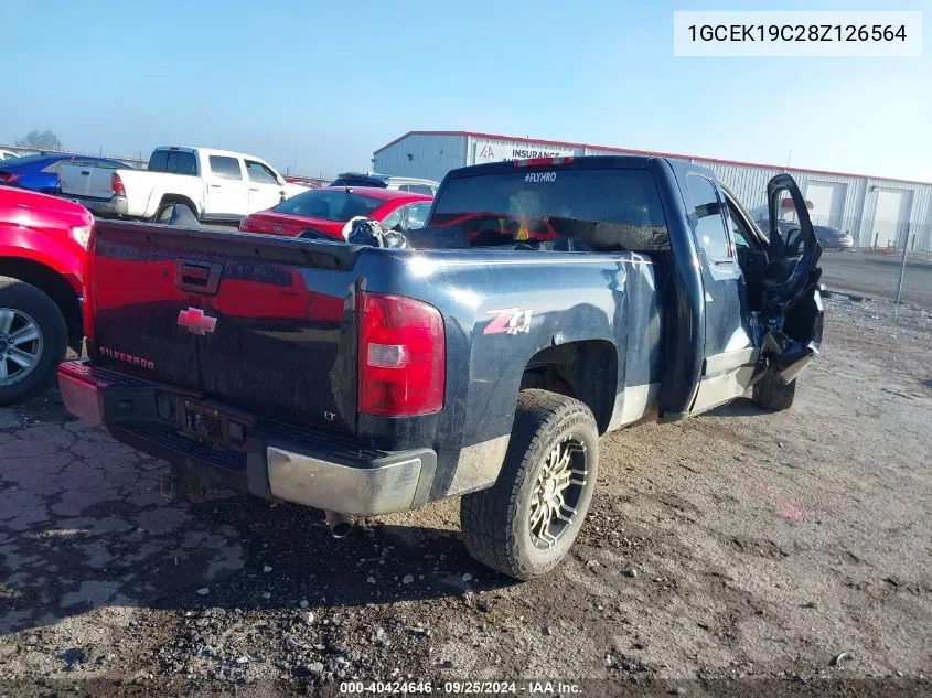 2008 Chevrolet Silverado 1500 Lt1/Work Truck VIN: 1GCEK19C28Z126564 Lot: 40424646