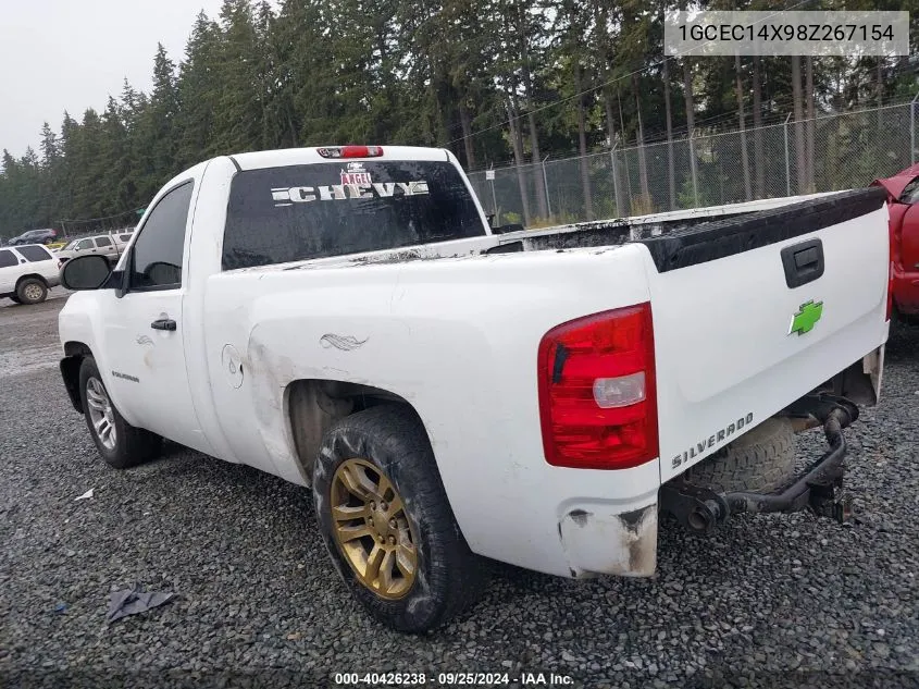 2008 Chevrolet Silverado 1500 Work Truck VIN: 1GCEC14X98Z267154 Lot: 40426238