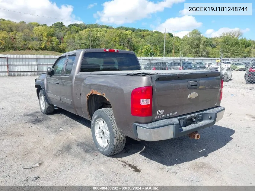 2GCEK19J181248744 2008 Chevrolet Silverado 1500 Lt1