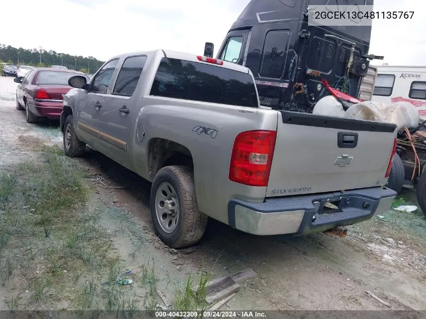 2GCEK13C481135767 2008 Chevrolet Silverado 1500 Lt1