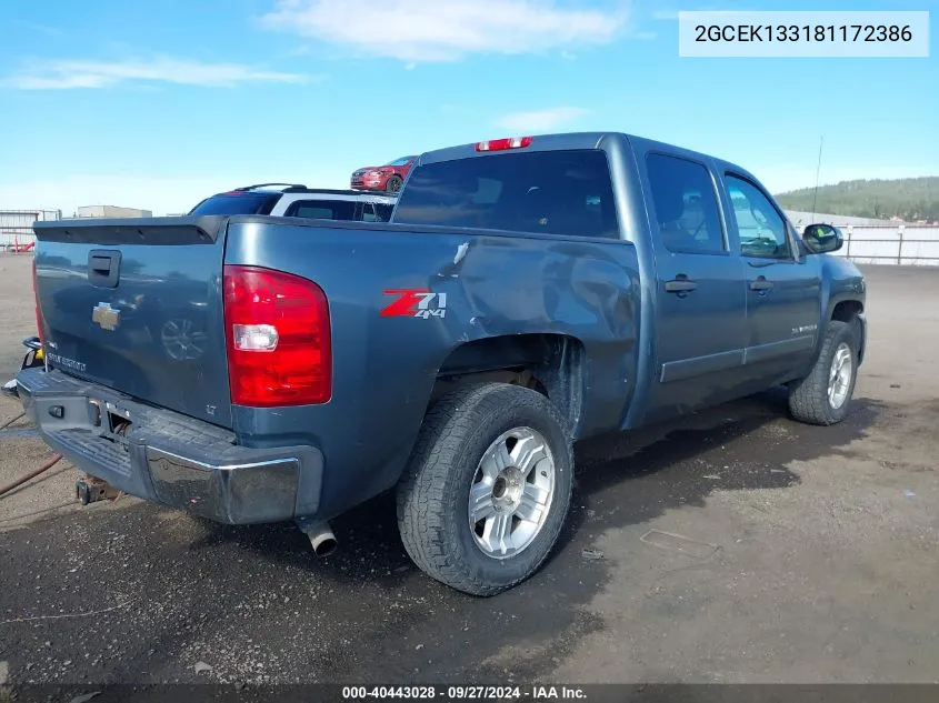 2GCEK133181172386 2008 Chevrolet Silverado 1500 Lt1