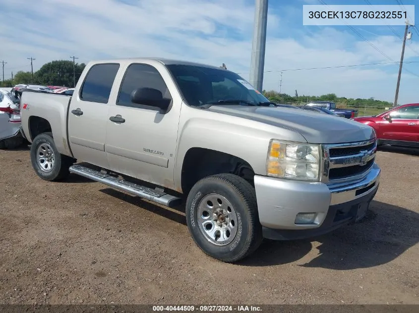 3GCEK13C78G232551 2008 Chevrolet Silverado 1500 Lt1