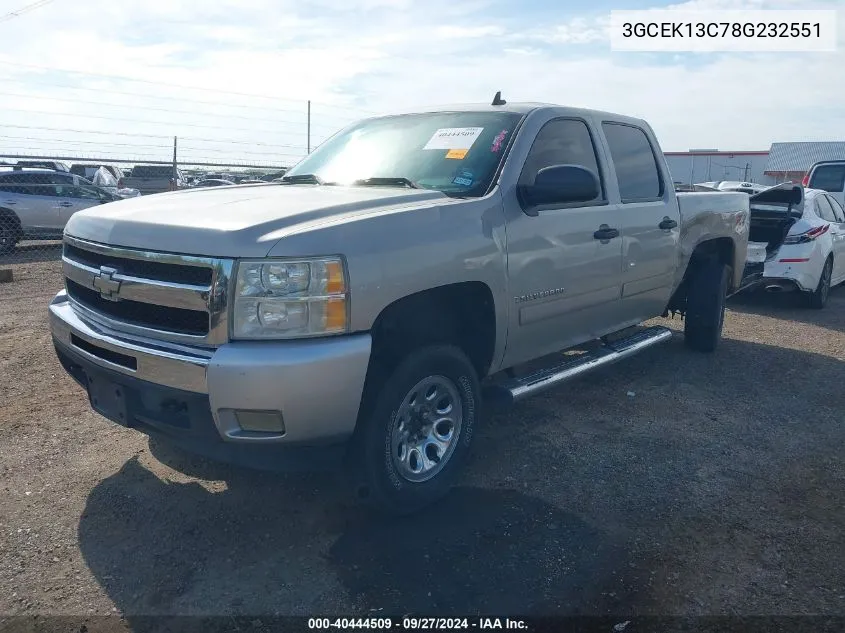 2008 Chevrolet Silverado 1500 Lt1 VIN: 3GCEK13C78G232551 Lot: 40444509