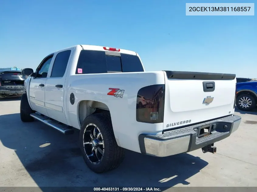 2008 Chevrolet Silverado K1500 VIN: 2GCEK13M381168557 Lot: 40453131