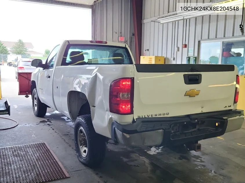 2008 Chevrolet Silverado 2500Hd Work Truck VIN: 1GCHK24KX8E204548 Lot: 40454278