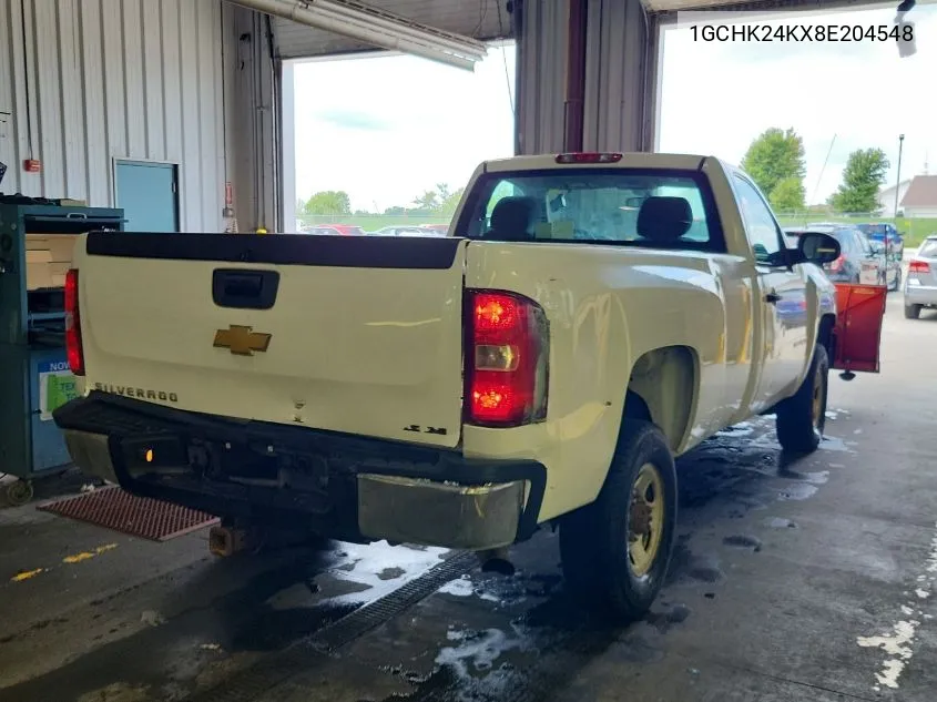 2008 Chevrolet Silverado 2500Hd Work Truck VIN: 1GCHK24KX8E204548 Lot: 40454278