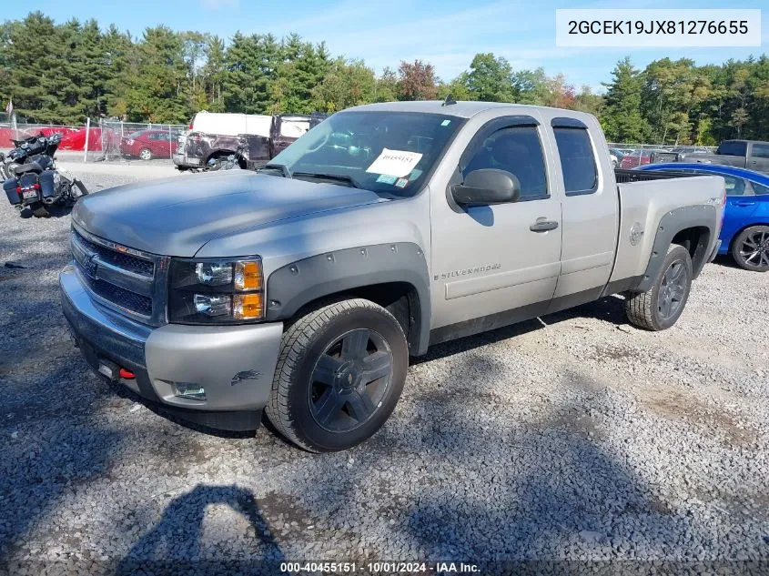 2008 Chevrolet Silverado K1500 VIN: 2GCEK19JX81276655 Lot: 40455151