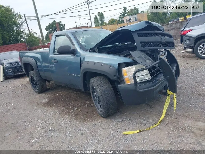 2008 Chevrolet Silverado 1500 Work Truck VIN: 1GCEC14X48Z221957 Lot: 40456571