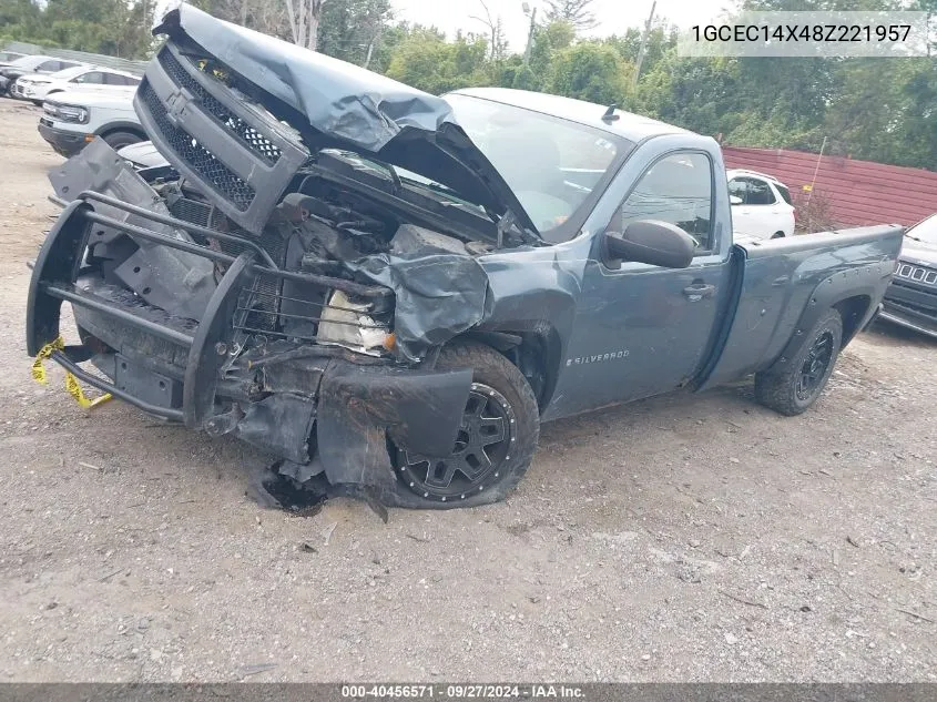 2008 Chevrolet Silverado 1500 Work Truck VIN: 1GCEC14X48Z221957 Lot: 40456571