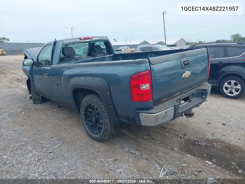 1GCEC14X48Z221957 2008 Chevrolet Silverado 1500 Work Truck