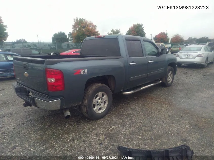 2GCEK13M981223223 2008 Chevrolet Silverado 1500 Lt1