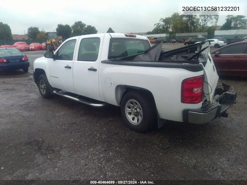 2008 Chevrolet Silverado 1500 Work Truck VIN: 2GCEC13C581232201 Lot: 40464699