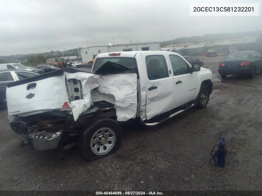 2008 Chevrolet Silverado 1500 Work Truck VIN: 2GCEC13C581232201 Lot: 40464699