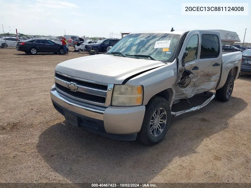 2008 Chevrolet Silverado 1500 Ls VIN: 2GCEC13C881124008 Lot: 40467423