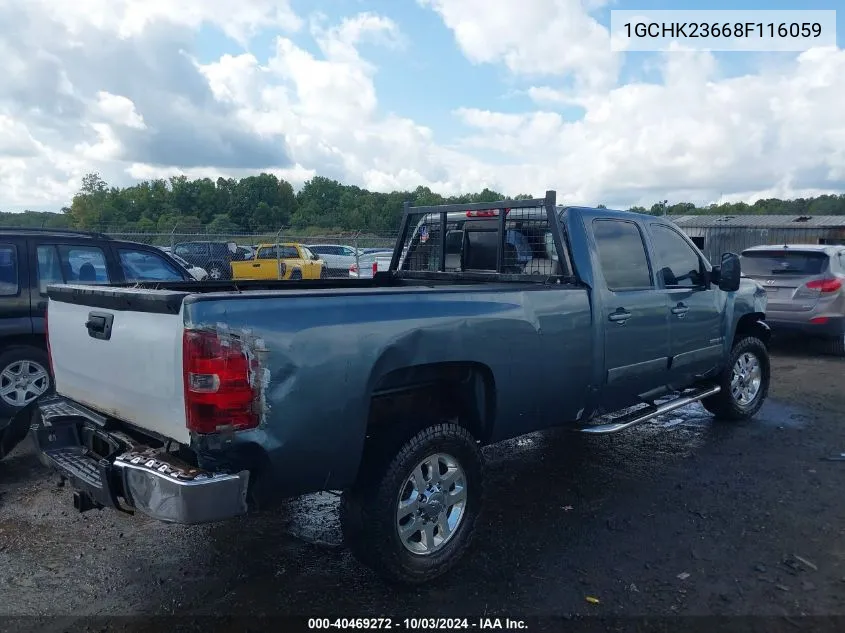 2008 Chevrolet Silverado 2500Hd Ltz VIN: 1GCHK23668F116059 Lot: 40469272