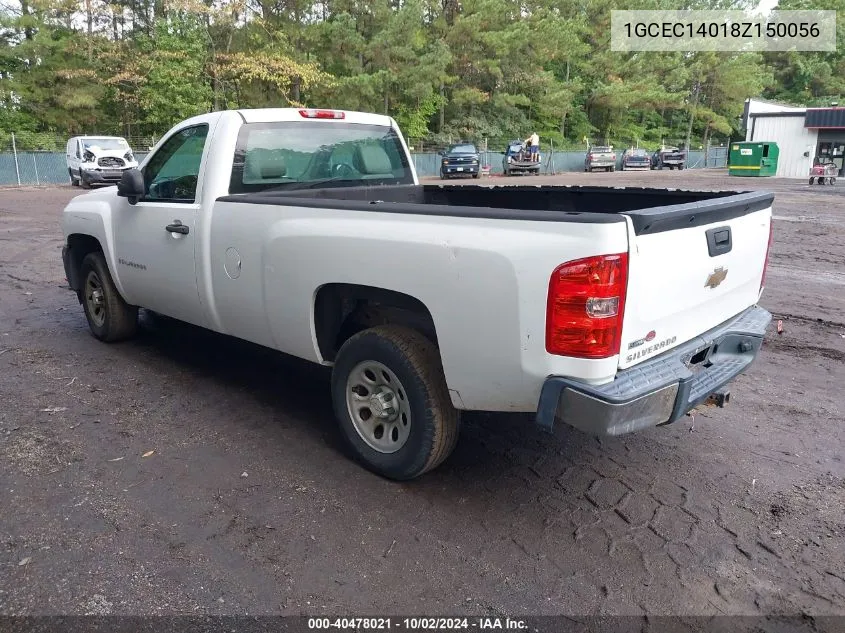 2008 Chevrolet Silverado 1500 Work Truck VIN: 1GCEC14018Z150056 Lot: 40478021