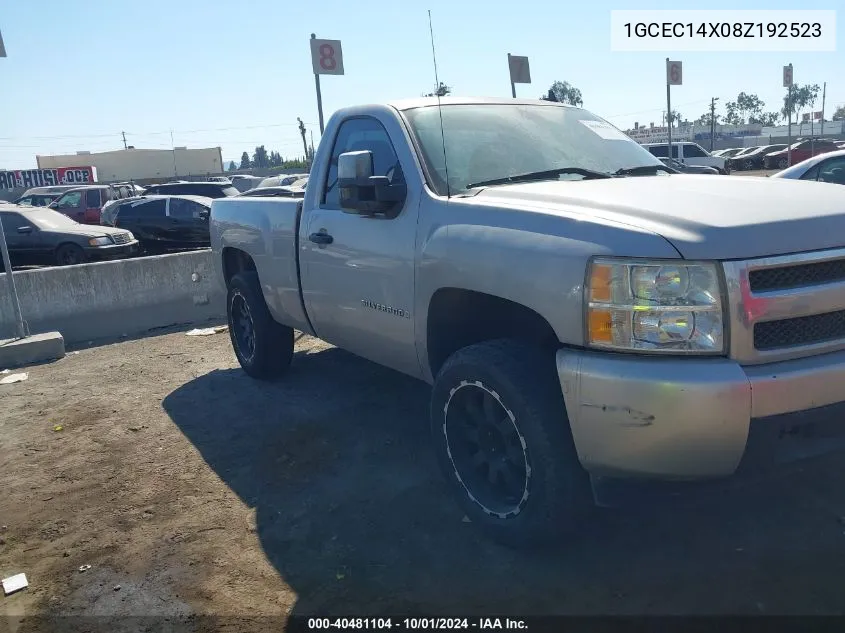 1GCEC14X08Z192523 2008 Chevrolet Silverado 1500 Work Truck