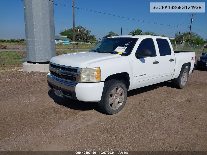 2008 Chevrolet Silverado 1500 Lt1 VIN: 3GCEK13368G124938 Lot: 40497490