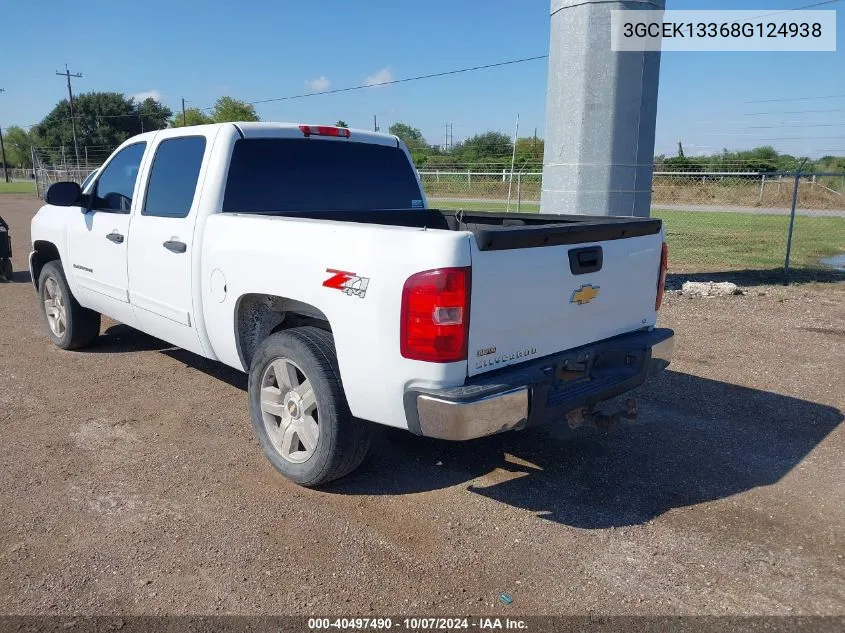 2008 Chevrolet Silverado 1500 Lt1 VIN: 3GCEK13368G124938 Lot: 40497490